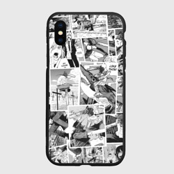 Чехол для iPhone XS Max матовый Chainsaw Man Человек-бензопила манга