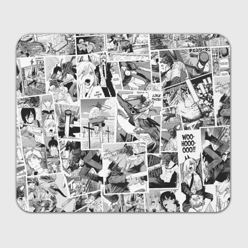 Прямоугольный коврик для мышки Chainsaw Man Человек-бензопила манга