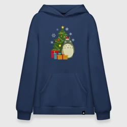 Худи SuperOversize хлопок Тоторо новогодний