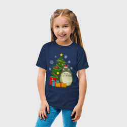 Детская футболка хлопок Тоторо новогодний - фото 2