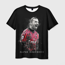 Мужская футболка 3D Златан Ибрагимович Милан