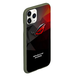 Чехол для iPhone 11 Pro матовый ASUS ROG republic of gamers - фото 2