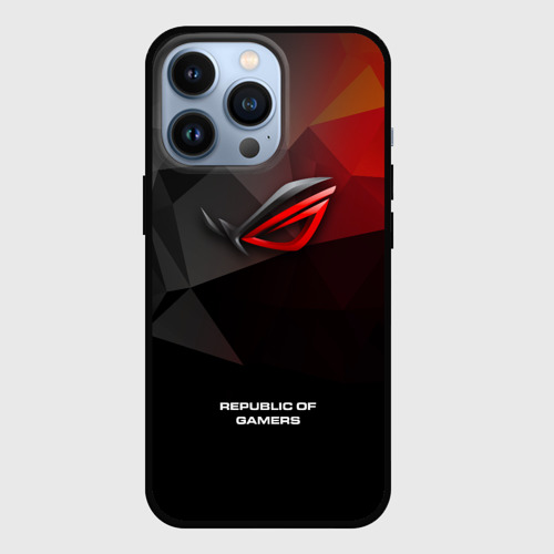 Чехол для iPhone 13 Pro ASUS ROG republic of gamers, цвет черный