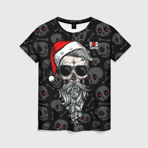 Женская футболка 3D Santa from Hell, цвет 3D печать
