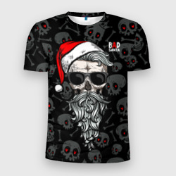 Santa from Hell – Мужская футболка 3D Slim с принтом купить со скидкой в -9%
