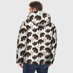 Мужская зимняя куртка 3D Такса Dachshund Dog - фото 4