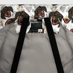 Мужская зимняя куртка 3D Такса Dachshund Dog - фото 7