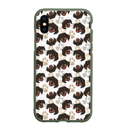 Чехол для iPhone XS Max матовый Такса Dachshund Dog