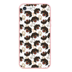 Чехол для iPhone 5/5S матовый Такса Dachshund Dog