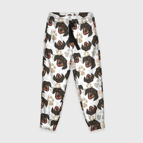 Детские брюки 3D Такса Dachshund Dog
