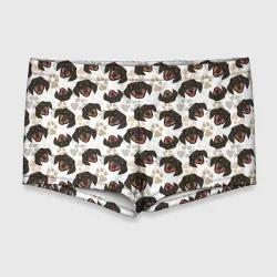 Мужские купальные плавки 3D Такса Dachshund Dog