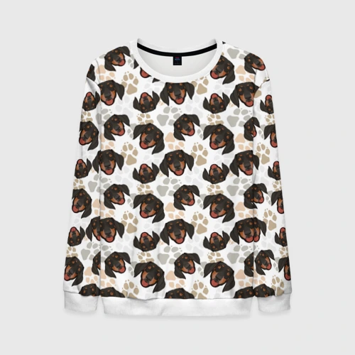 Мужской свитшот 3D Такса Dachshund Dog