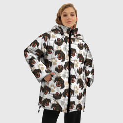Женская зимняя куртка Oversize Такса Dachshund Dog - фото 2