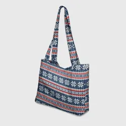 Пляжная сумка 3D Knitted Christmas Pattern - фото 2