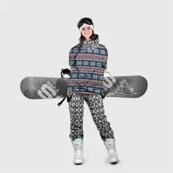 Накидка на куртку 3D Knitted Christmas Pattern - фото 2
