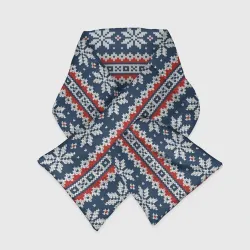 Шарф-пуховик 3D Knitted Christmas Pattern