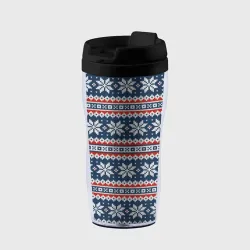 Термокружка-непроливайка Knitted Christmas Pattern