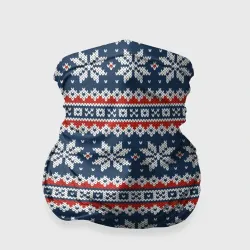 Бандана-труба 3D Knitted Christmas Pattern