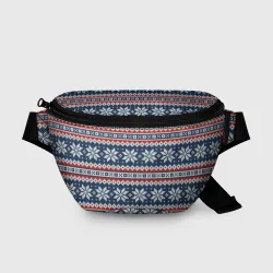Поясная сумка 3D Knitted Christmas Pattern