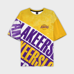 Мужская футболка oversize 3D Лос Анджелес Лейкерс Los Angeles Lakers