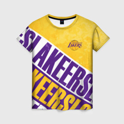 Женская футболка 3D Лос Анджелес Лейкерс Los Angeles Lakers