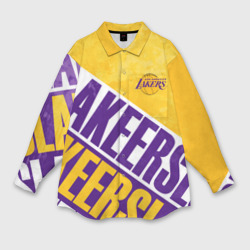 Мужская рубашка oversize 3D Лос Анджелес Лейкерс Los Angeles Lakers