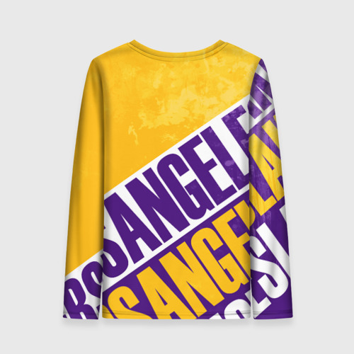Женский лонгслив 3D Лос Анджелес Лейкерс Los Angeles Lakers, цвет 3D печать - фото 2