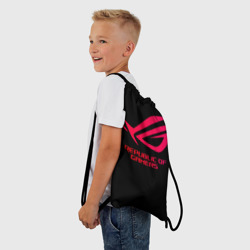 Рюкзак-мешок 3D ROG логотип - фото 2