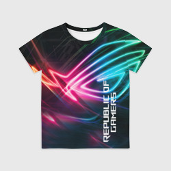 Детская футболка 3D ROG Gaming логотип