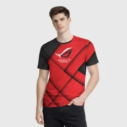 Мужская футболка 3D ROG - republic of gamers - фото 2