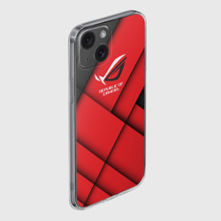 Чехол для iPhone 15 силиконовый с защитой камеры ROG - republic of gamers - фото 2