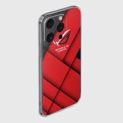 Чехол для iPhone 15 Pro Max силиконовый с защитой камеры ROG - republic of gamers - фото 2