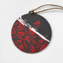 Деревянная игрушка круг Republic of gamers ASUS ROG