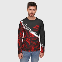 Мужской лонгслив 3D Republic of gamers ASUS ROG - фото 2