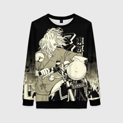 Женский свитшот 3D Токийские мстители: Майки на мотоцикле