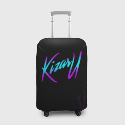 Чехол для чемодана 3D Кизару неон лого Kizaru neon