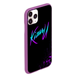 Чехол для iPhone 11 Pro Max матовый Кизару неон лого Kizaru neon - фото 2