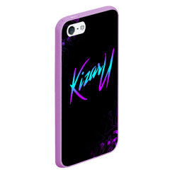 Чехол для iPhone 5/5S матовый Кизару неон лого Kizaru neon - фото 2