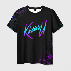 Мужская футболка 3D Кизару неон лого Kizaru neon