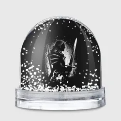 Игрушка Снежный шар Ведьмак с мечом the Witcher плотва