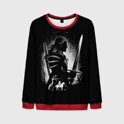 Мужской свитшот 3D Ведьмак с мечом the Witcher плотва