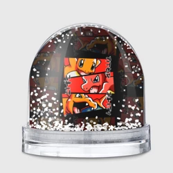 Игрушка Снежный шар Рыжий дракон Покемоны Чармандер