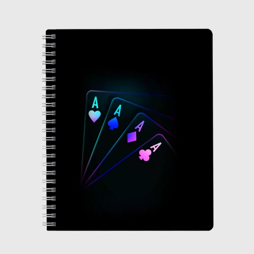 Тетрадь Неоновые карты neon