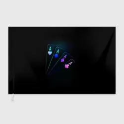 Флаг 3D Неоновые карты neon