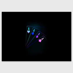 Поздравительная открытка Неоновые карты neon