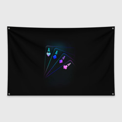 Флаг-баннер Неоновые карты neon