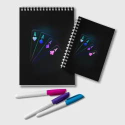 Блокнот Неоновые карты neon