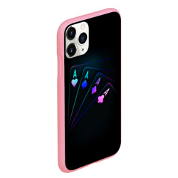 Чехол для iPhone 11 Pro Max матовый Неоновые карты neon - фото 2