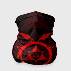 Бандана-труба 3D Стальной алхимик красная эмблема