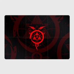 Магнитный плакат 3Х2 Стальной алхимик красная эмблема